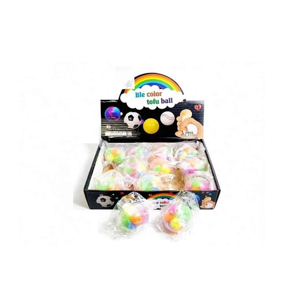 PILKA ZGNIOTKA Z POMPONAMI A12 0164