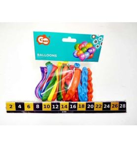 BALONY ZESTAW 15 SZT KRZYS 0032