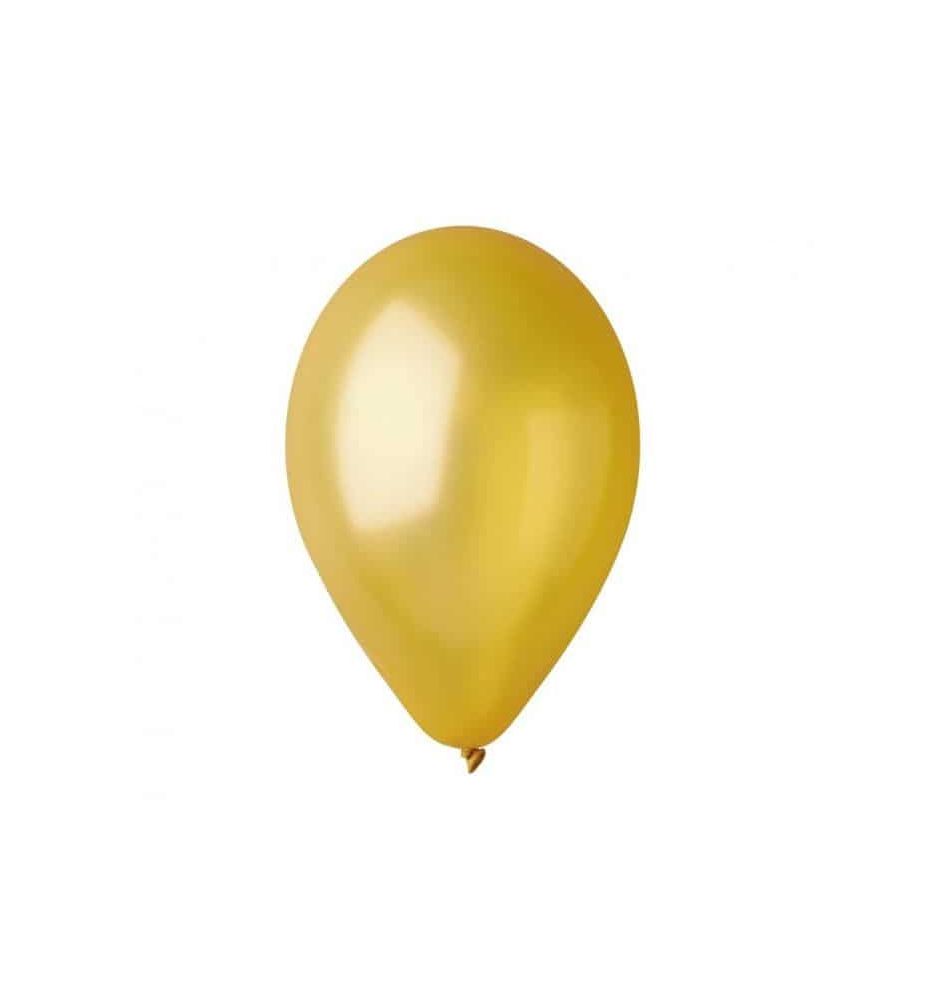 BALON METAL ZLOTY 26CM 100SZT 3919