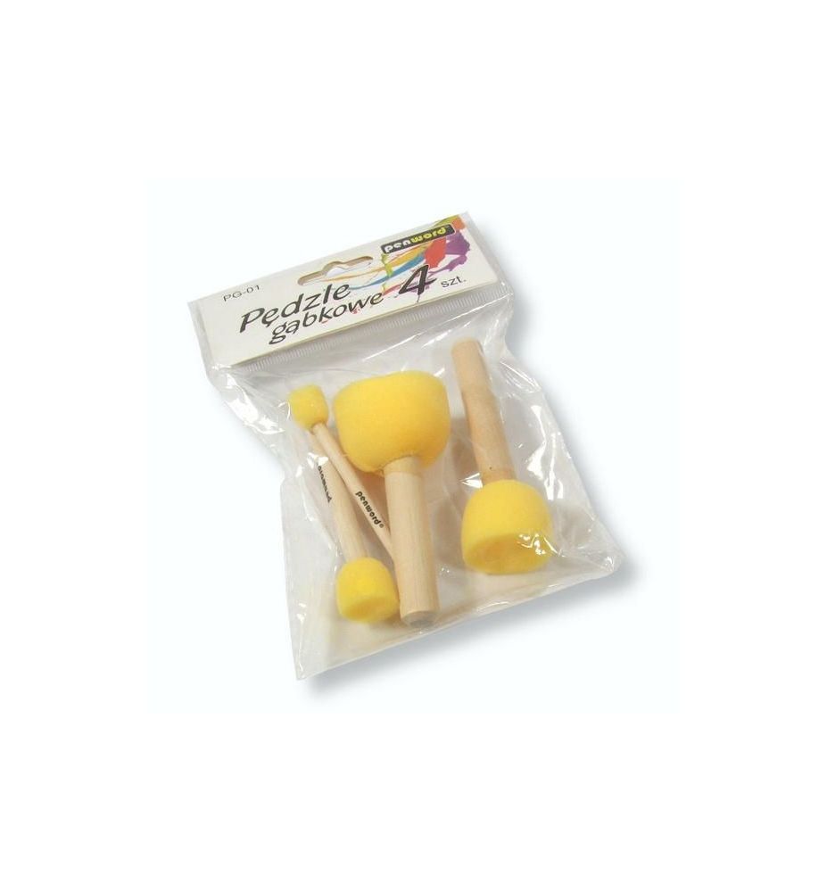 PEDZLE GABKOWE 4SZT. PG-01 0947