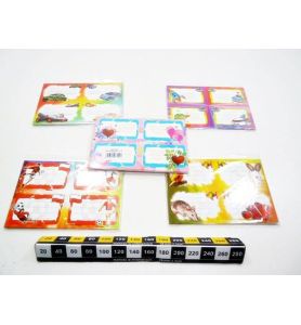 NAKLEJKI NA ZESZYT M 25SZT 0053