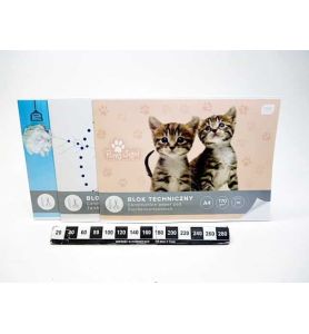 BLOK TECHNICZNY A4 BIALY 0005