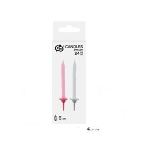 SWIECZKI URODZINOWE ROZOWE 8617/594