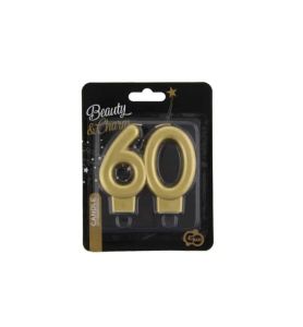 SWIECZKA CYFRA 60 METALIK ZLOTA 9303