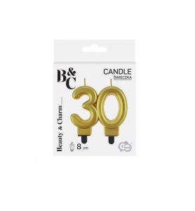 SWIECZKA URODZINOWA 30UR ZLOTA 9242