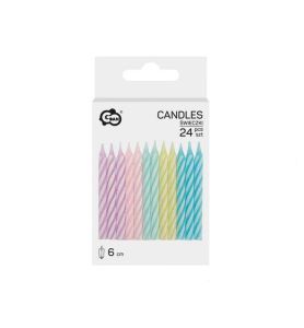 SWIECZKI URODZINOWE Z PASECZKIEM 6CM 543