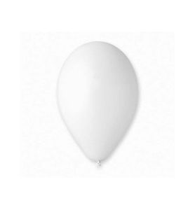 BALON PASTEL BIALY 26CM 100SZT 0116
