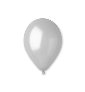BALON METAL SREBRNY 21CM 100SZT 3815
