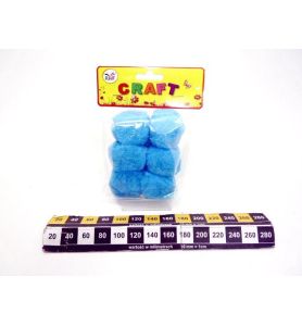 POMPONY KREATYWNE NIEBIESKI JASNY 9342