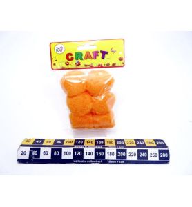 POMPONY KREATYWNE POMARANCZ 9342