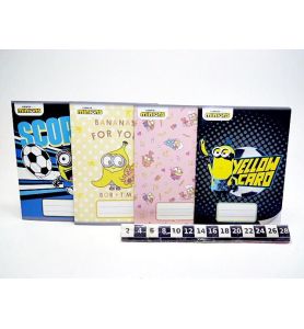 ZESZYT A5/16K KRATKA MINIONKI 5689