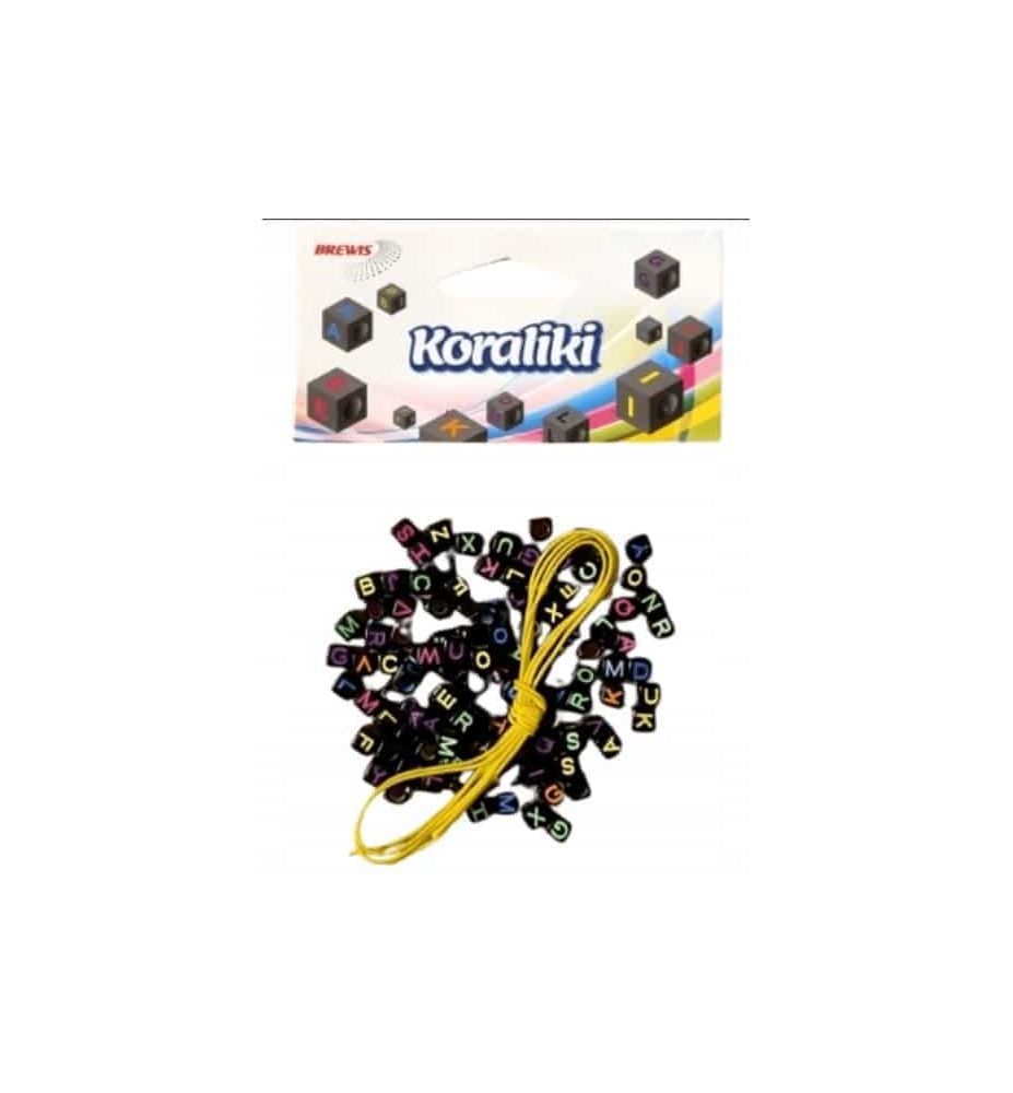 KORALIKI LITERKI CZARNE KL3 4806