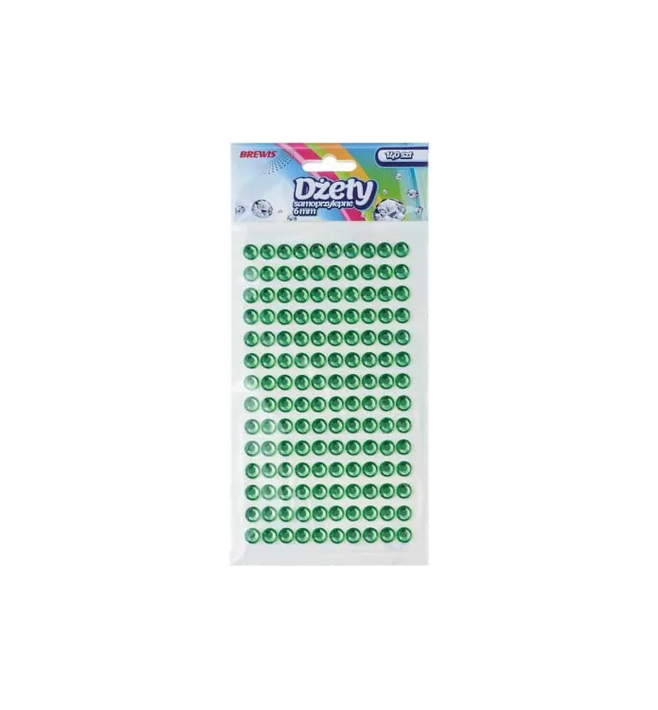 Dżety Samoprzylepne Zielone 6mm DS23 BR376 | Hurtownia Bonk
