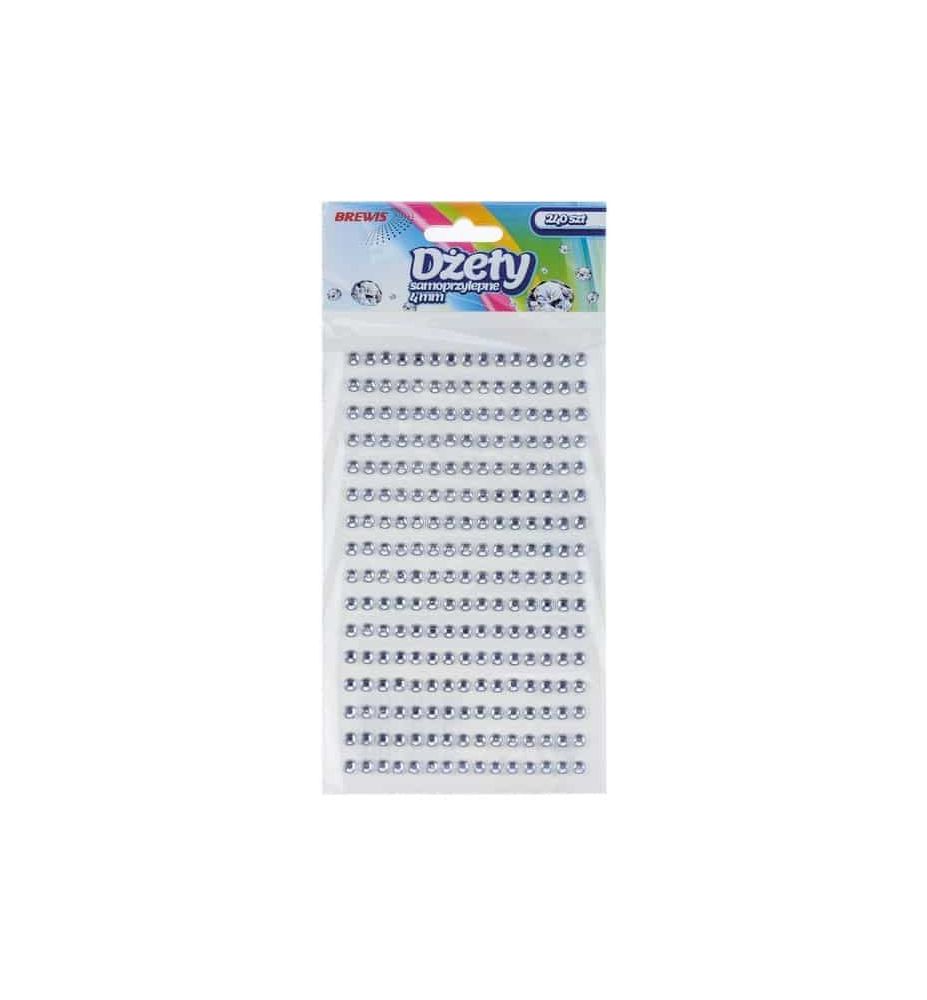 DZETY SAMOPRZYL. 4MM DS11 SREBRNE 4424