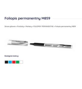 MARKER CD/DVD M859 BIALY 0803