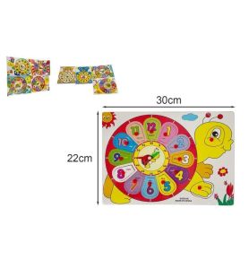 UKLADANKA DREWNIANA ZEGAR 8776