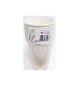 KUBECZKI PAPIEROWE BIALE 250ML 8SZT 5933