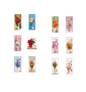 KARNET B6SC WYMIEN.CYFRA KWIATY 4380