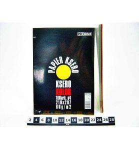 PAPIER KSERO KOLOR A4 100 80G 0334