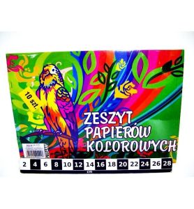 ZESZYT PAPIEROW KOLOR. WYCINANKA A4 4417