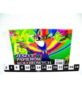 ZESZYT PAPIEROW KOLOR.WYCINANKA A5 4400