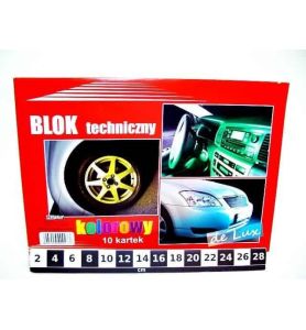 BLOK TECHN.KOLOR A4 DE LUX 0273