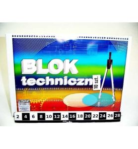 BLOK TECHNICZNY A4 BIALY 0365