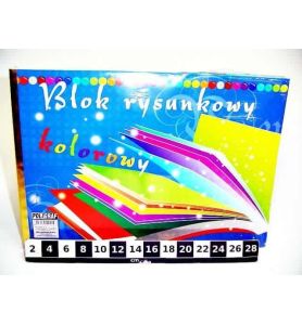 BLOK RYSUNKOWY A4 KOLOR 20K 0143