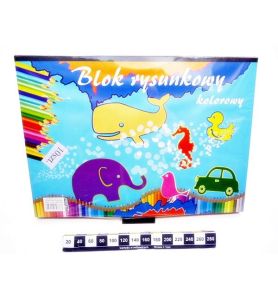 BLOK RYSUNKOWY A3 KOLOR 20K 3383/3380