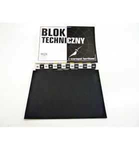 BLOK TECHNICZNY A4 CZARNY 0167