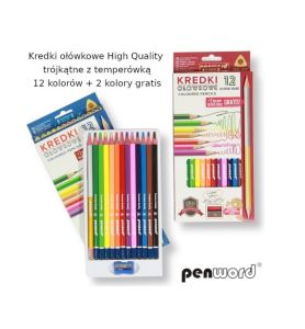 KREDKI 12+2KOL. TROJK.Z TEMPER. 4771