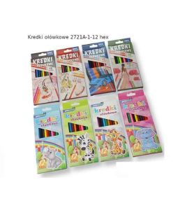 KREDKI OLOWKOWE 12 KOLOROW 4483