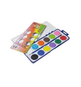 FARBY WODNE 12KOL + PEDZELEK 9563