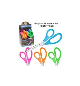 NOZYCZKI BIUROWE NEON 7" BOX 0287