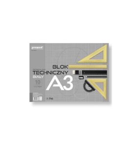 BLOK TECHNICZNY A3 BIALY 160G 3338