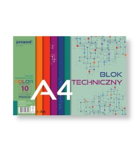 BLOK TECHNICZNY A4 KOLOR 250G 3321
