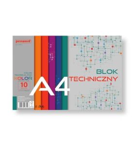 BLOK TECHNICZNY A4 KOLOR 180G 3314