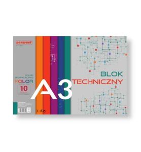 BLOK TECHNICZNY A3 KOLOR 180G 3352