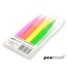 ZAKRESLACZ PEDZELKOWY FLUO 4KOL 8649