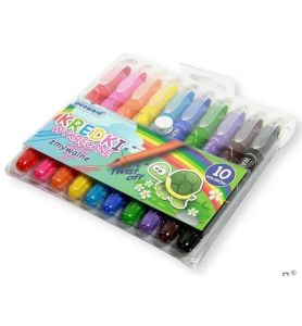 KREDKI WYKRECANE ZMYWALNE 10KOL 8328
