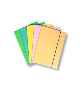 TECZKA A4 Z GUMKA MIX PASTELOWA 0596