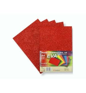 PIANKA EVA BROKAT A4 CZERWONA 0978