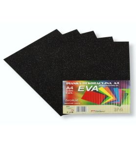 PIANKA EVA BROKAT A4 CZARNA 1197