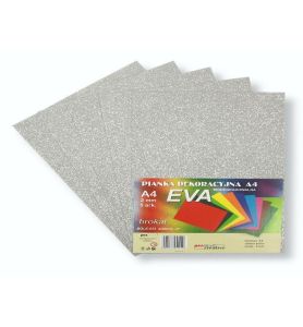 PIANKA EVA BROKAT A4 SREBRNA 1210