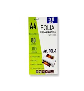 FOLIA LAMINACYJNA A4/100K 2x80MIC 2477