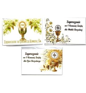 ZAPROSZENIA KOMUNIA A5 3053