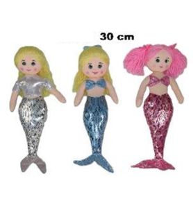 LALKA SYRENKA 3KOL 30CM 1122