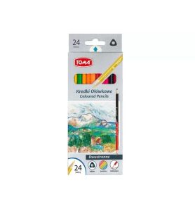KREDKI OLOWKOWE DWUSTRONNE 24KOL 2823