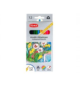 KREDKI OLOWKOWE 12KOL TROJKAT. TOMA 4827