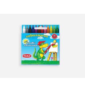 KREDKI SWIECOWE ZEBOZAURUS 12SZT 8824